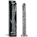 King Sized Vibrating Vibrax Slider - Grey 40.8 cm (16'') USB Rechargeable Vibrating Dildo - Hush Store Sydney 
