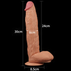 King Size 11'' Realistic Dildo - Flesh 29.5 cm Dong