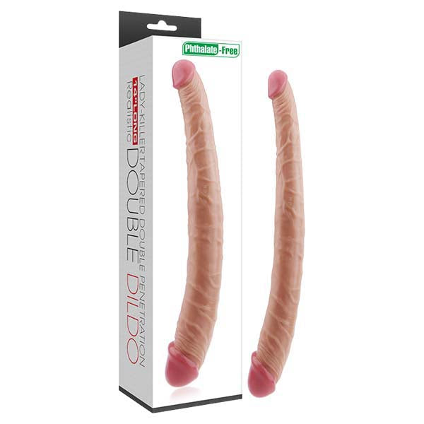Lady-Killer Tapered Double Dildo - Flesh 35.5 cm (14'') Double Dong