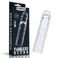 Flawless Clear Penis Sleeve 2'' - Clear 5 cm Penis Extender Sleeve - Hush Store Sydney 