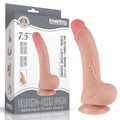 Sliding Skin Dual Layer Dong - Flesh 19.5 cm (7.5'') Dong with Flexible Skin - Hush Store Sydney 