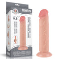 Sliding Skin Dual Layer Dong - Flesh 20 cm (8'') Dong with Flexible Skin - Hush Store Sydney 