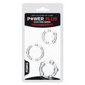 Power Plus Triple Beaded Ring Set - Clear Cock Rings - Set of 3 - Hush Store Sydney 