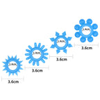 Lumino Play Penis Rings 4 Pack - Glow in the Dark Blue Cock Rings - Set of 4