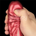 Aerosx 8 Inch Dual Density Inflatable Dildo - Red/Green 28 cm Inflatable Fantasy Dildo