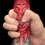 Aerosx 8 Inch Dual Density Inflatable Dildo - Red/Green 28 cm Inflatable Fantasy Dildo