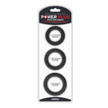 Power Plus Soft Silicone Snug Ring - Black Cock Rings - Set of 3 Sizes - Hush Store Sydney 