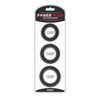 Power Plus Soft Silicone Snug Ring - Black Cock Rings - Set of 3 Sizes