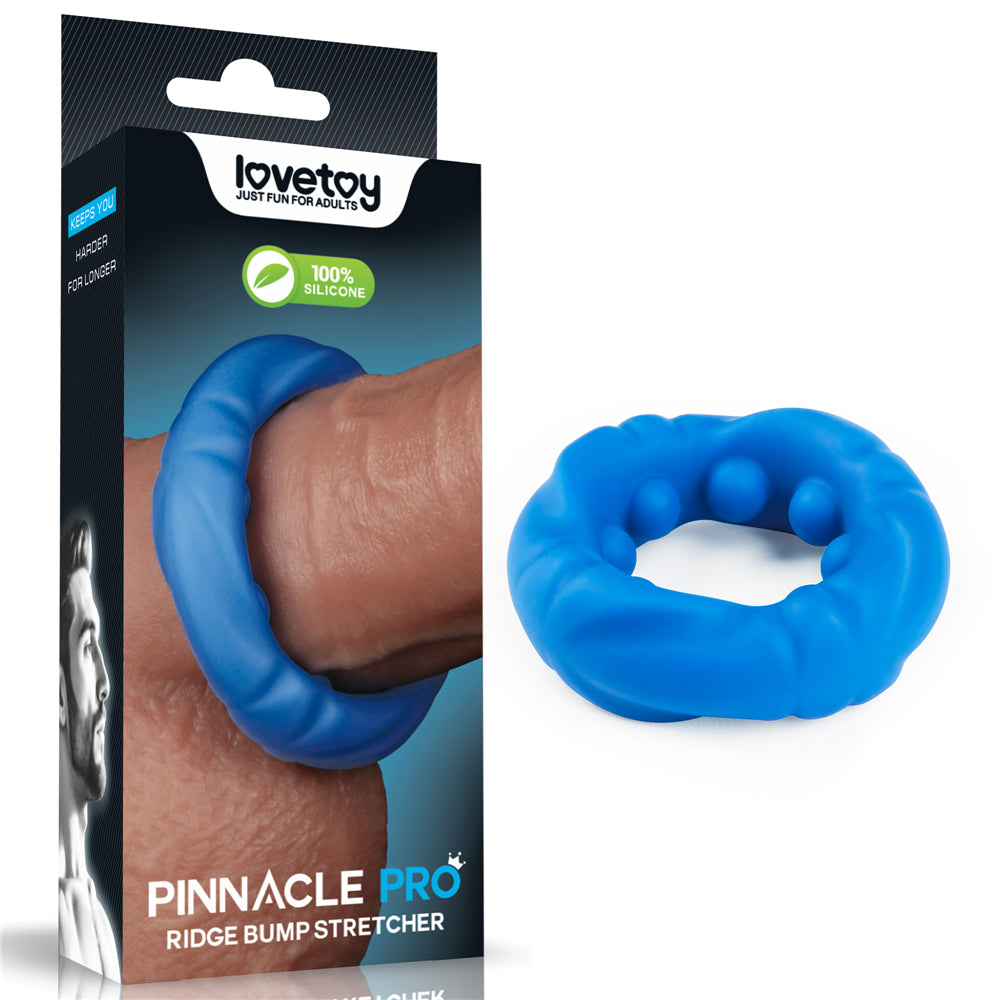 Pinnacle Pro Ridge Bump Stretcher - Blue Cock Ring - Hush Store Sydney 