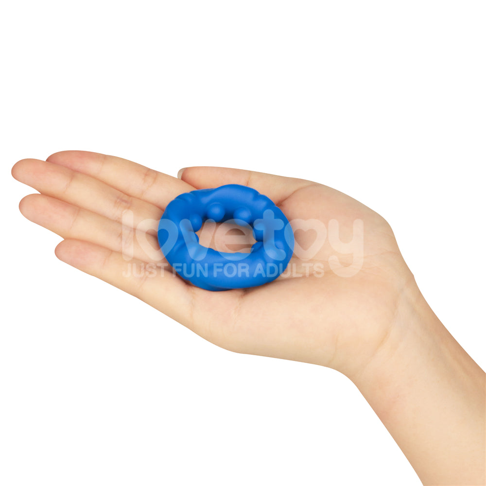 Pinnacle Pro Ridge Bump Stretcher - Blue Cock Ring - Hush Store Sydney 