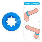 Pinnacle Pro Ridge Bump Stretcher - Blue Cock Ring - Hush Store Sydney 