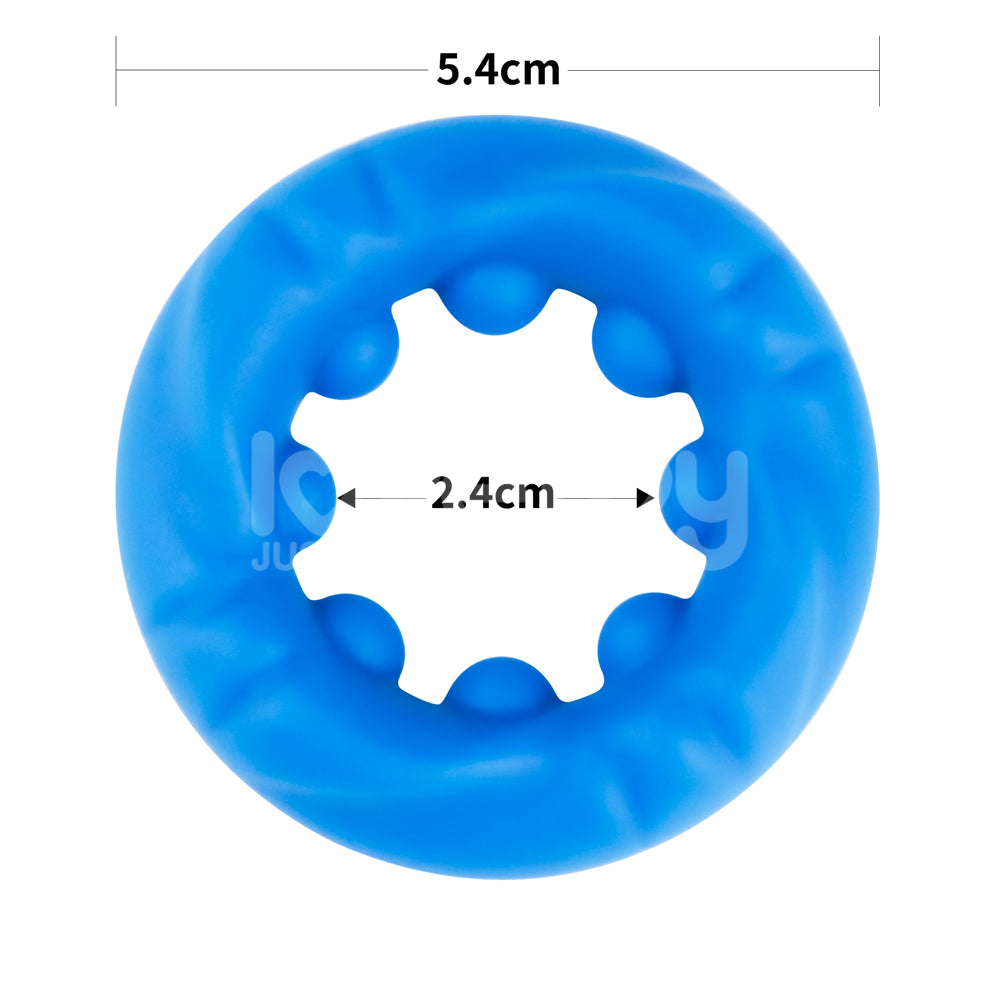 Pinnacle Pro Ridge Bump Stretcher - Blue Cock Ring - Hush Store Sydney 