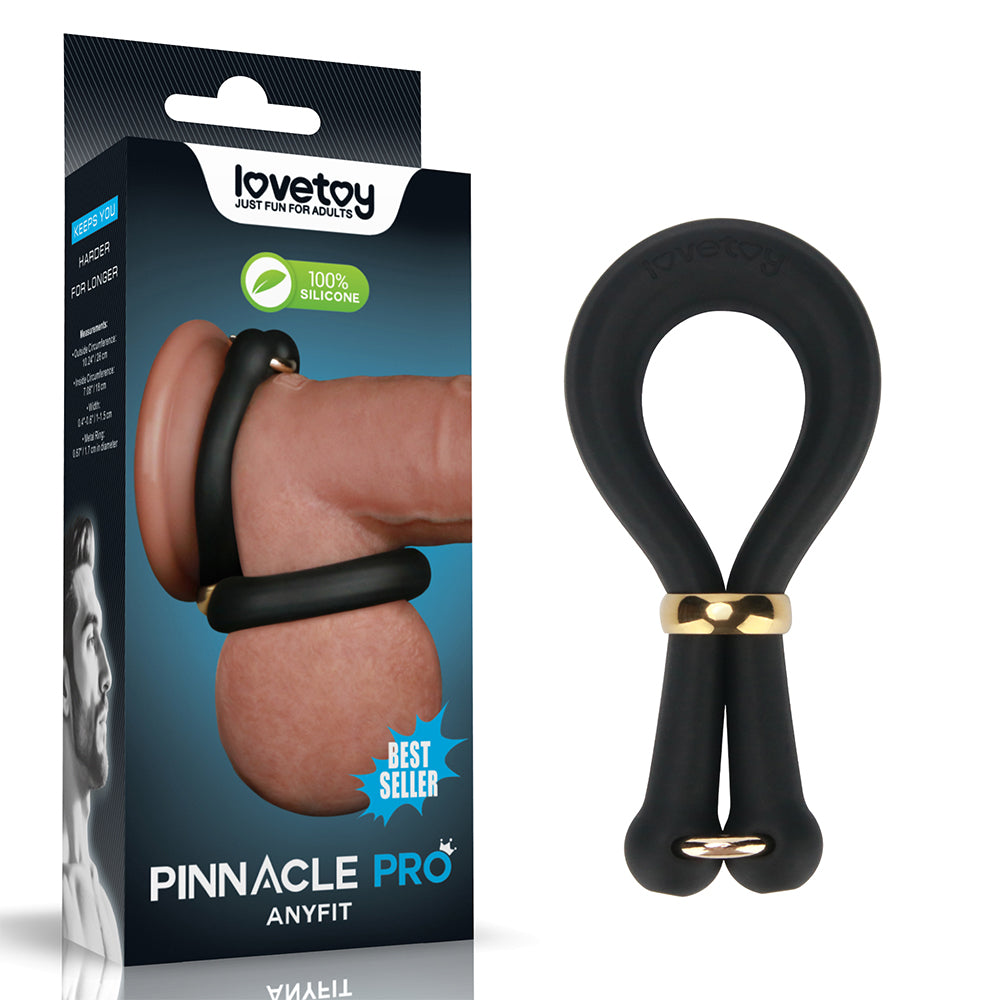 Pinnacle Pro Anyfit Stretcher - Black Adjustable Cock Ring - Hush Store Sydney 