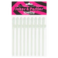 Jokes & Parties Glow In The Dark Willy Straws - Glow in Dark Dicky Straws - Set of 9 - Hush Store Sydney 