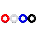 LEVELZ Multicolour Cock Ring Set - 4 Pack - Coloured Cock Rings - 4 Pack - Hush Store Sydney 