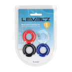 LEVELZ Multicolour Cock Ring Set - 4 Pack - Coloured Cock Rings - 4 Pack - Hush Store Sydney 