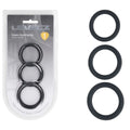 LEVELZ Classic Silicone Cock Ring Set - L/XL/XXL - Black Cock Rings - Set of 3 Sizes - Hush Store Sydney 