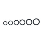 LEVELZ Classic Silicone Cock Ring Set of 6 - Black Cock Rings - Set of 6 Sizes - Hush Store Sydney 