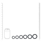 LEVELZ Classic Silicone Cock Ring Set of 6 - Black Cock Rings - Set of 6 Sizes - Hush Store Sydney 