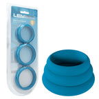 LEVELZ Wide O Silicone Cock Ring Set of 3 - L/XL/2X - Teal Cock Rings - Set of 3 Sizes - Hush Store Sydney 