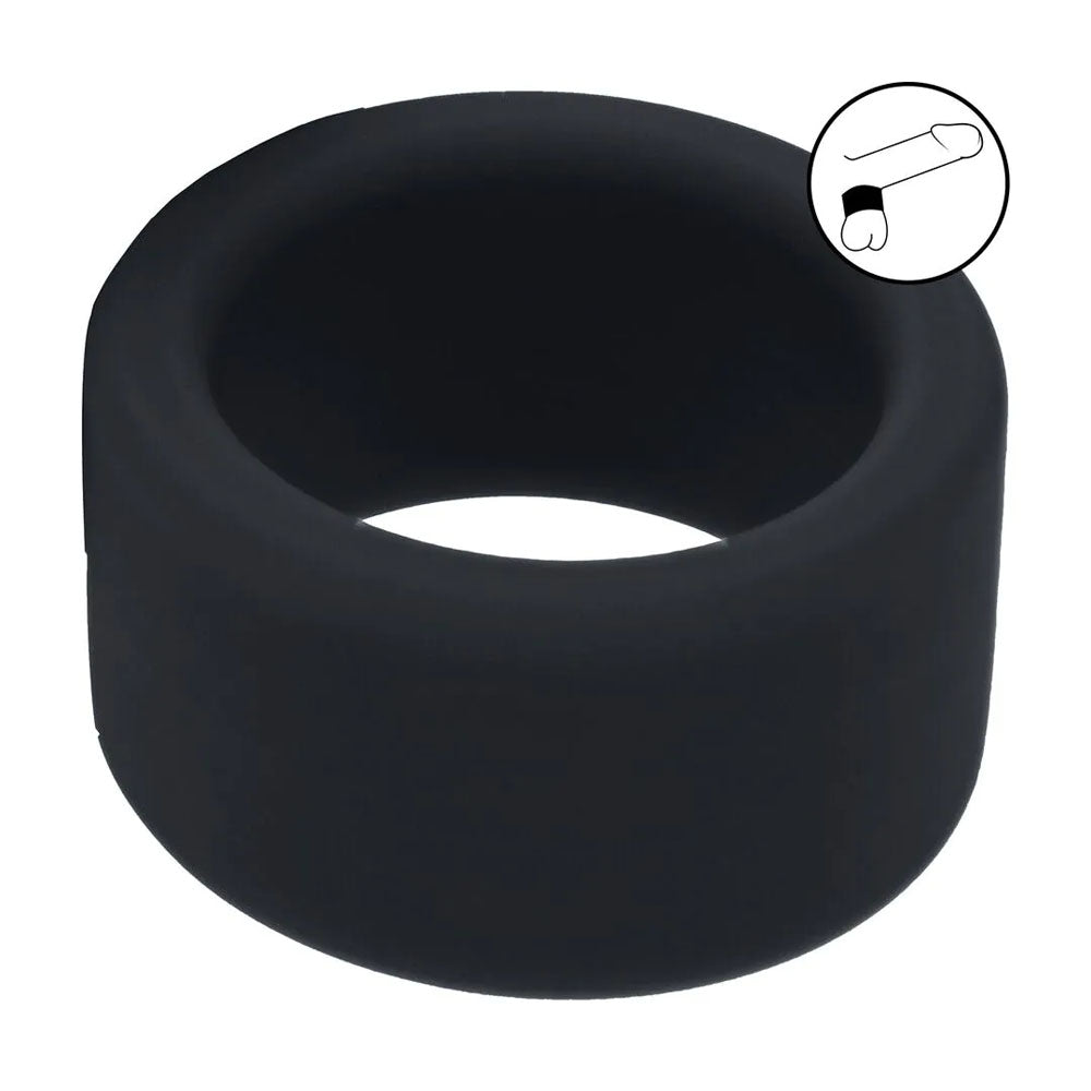 LEVELZ Liquid Silicone Ball Strap - M - Black - Black Ball Strap - Hush Store Sydney 