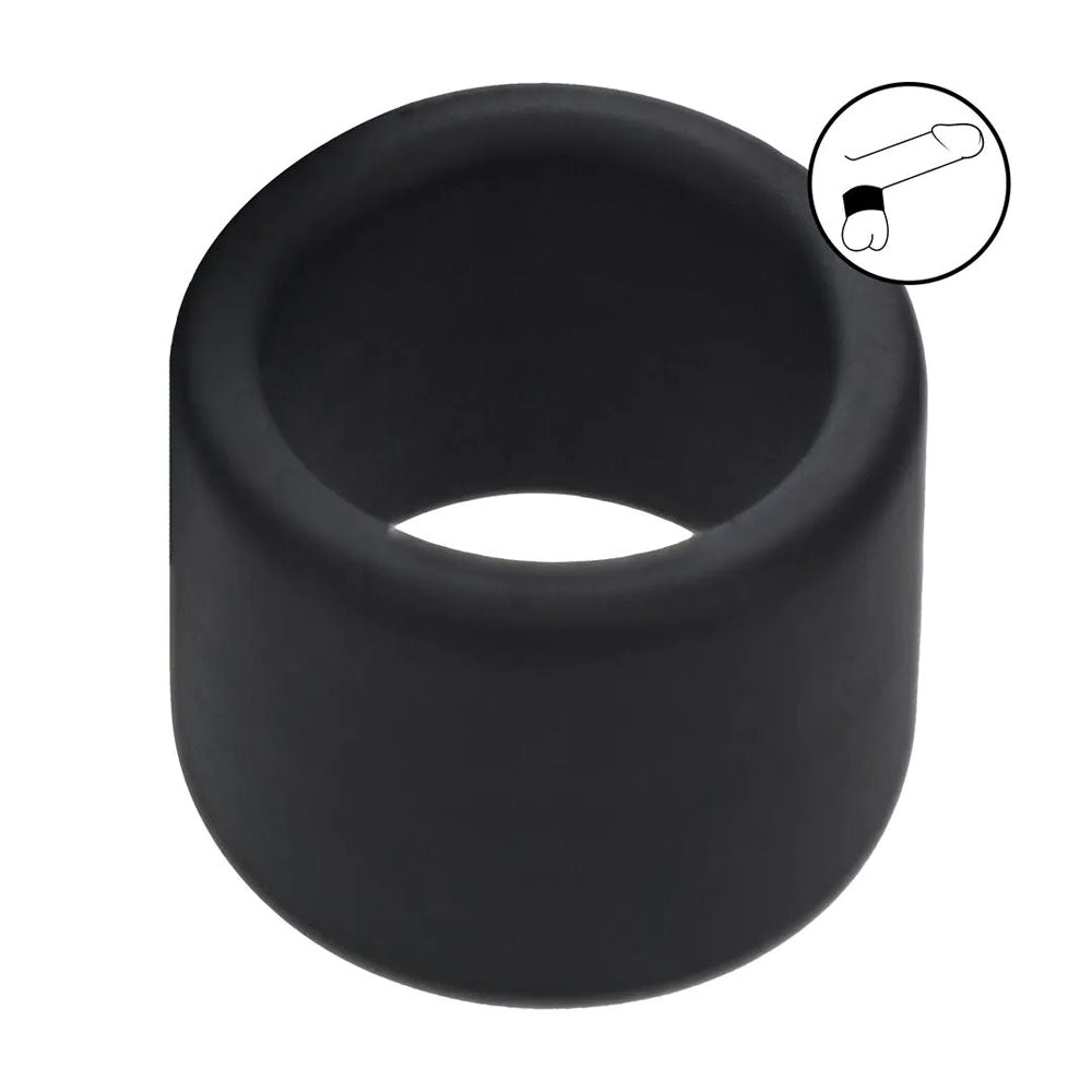 LEVELZ Liquid Silicone Ball Strap - L - Black - Black Ball Strap - Hush Store Sydney 
