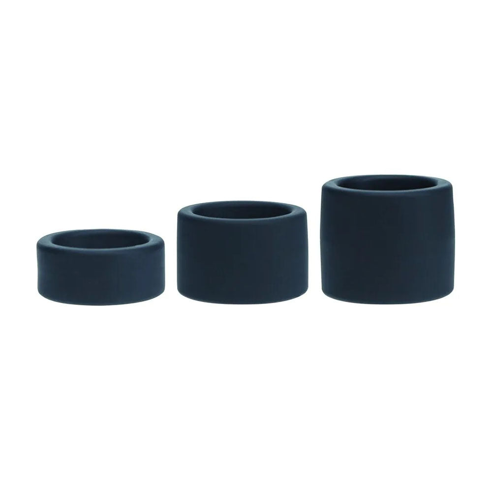 LEVELZ Liquid Silicone Ball Strap Set of 3 - Black - Black Ball Stretchers - Set of 3 Sizes - Hush Store Sydney 