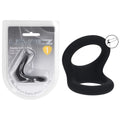 LEVELZ Double O Silicone Cock Ring - M - Black - Black Cock & Balls Rings - Hush Store Sydney 