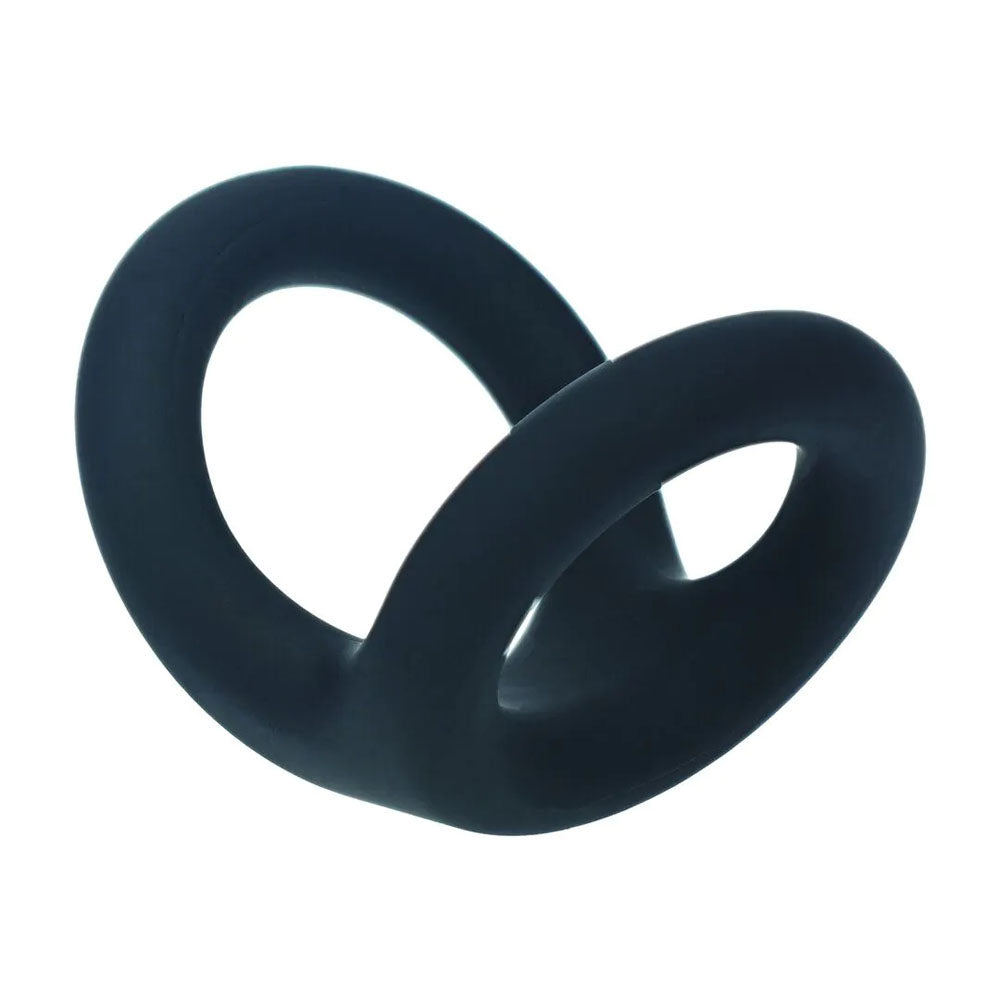 LEVELZ Double O Silicone Cock Ring - M - Black - Black Cock & Balls Rings - Hush Store Sydney 