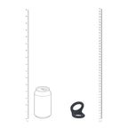 LEVELZ Double O Silicone Cock Ring - M - Black - Black Cock & Balls Rings - Hush Store Sydney 