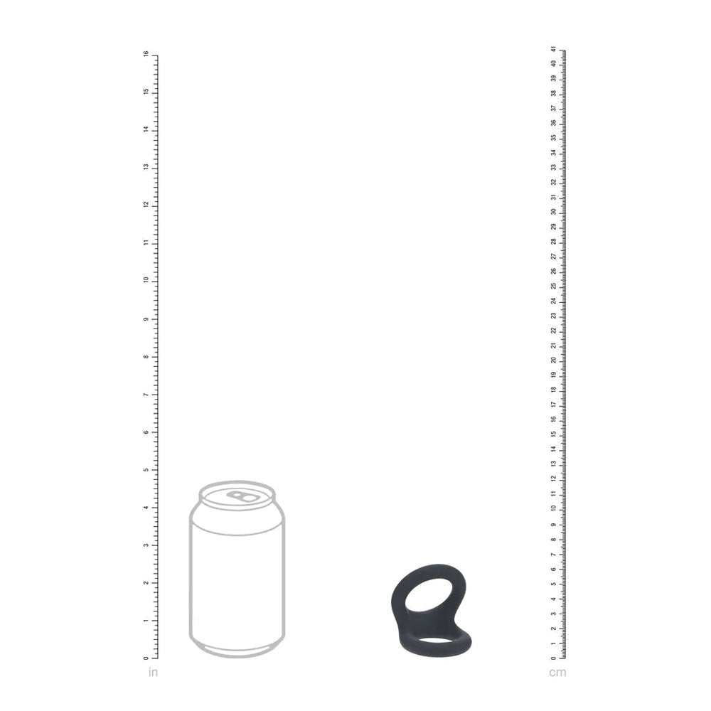 LEVELZ Double O Silicone Cock Ring - M - Black - Black Cock & Balls Rings - Hush Store Sydney 