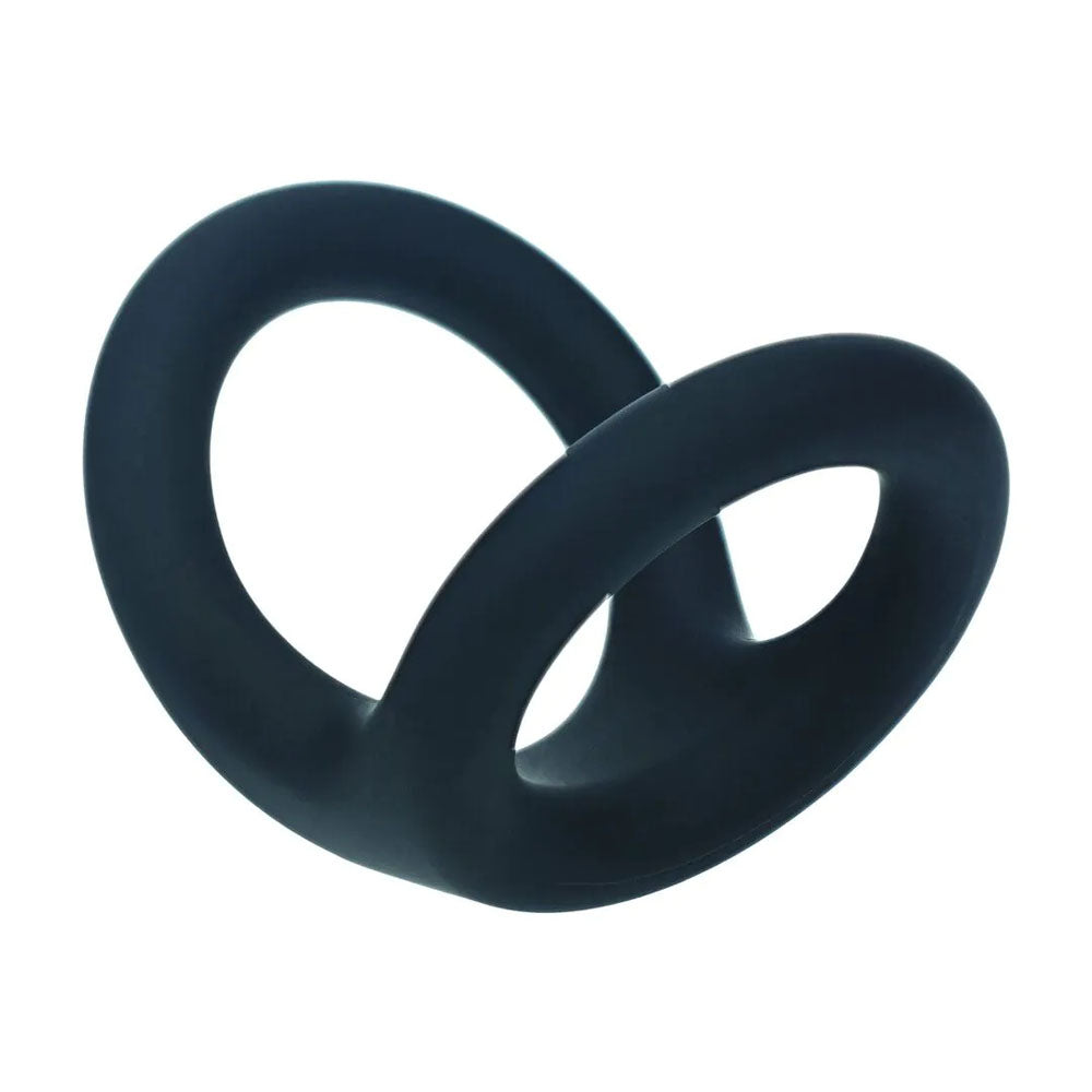 LEVELZ Double O Silicone Cock Ring - L - Black - Black Cock & Balls Rings - Hush Store Sydney 