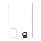 LEVELZ Double O Silicone Cock Ring - L - Black - Black Cock & Balls Rings - Hush Store Sydney 