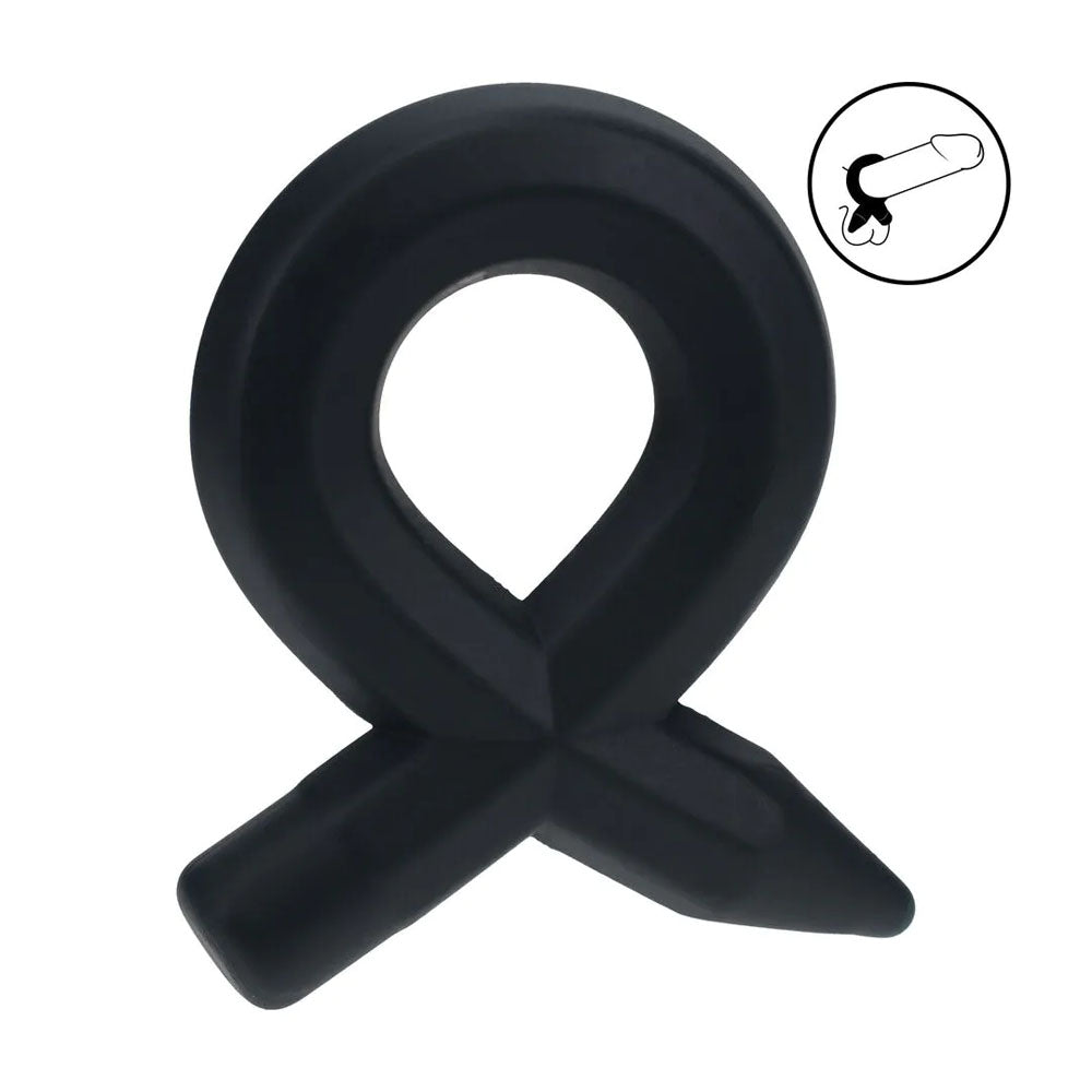 LEVELZ Pencil Liquid Silicone Cock Ring - Black Cock Ring - Hush Store Sydney 