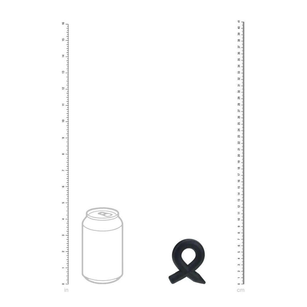 LEVELZ Pencil Liquid Silicone Cock Ring - Black Cock Ring - Hush Store Sydney 