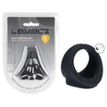 LEVELZ Silicone Cock & Ball Harness - Black - Black Cock & Ball Ring - Hush Store Sydney 