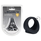 LEVELZ Silicone Cock & Ball Harness - Black - Black Cock & Ball Ring - Hush Store Sydney 