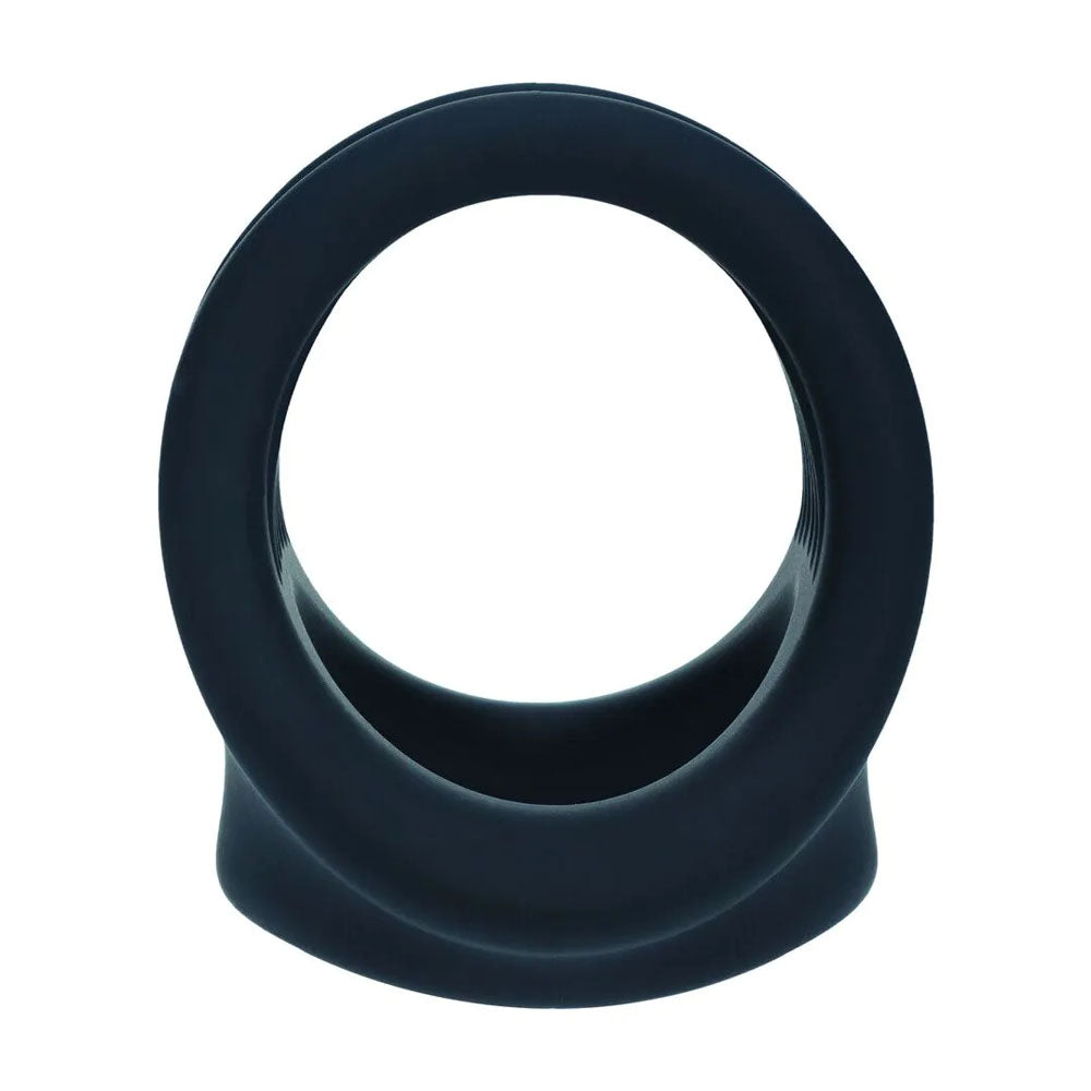 LEVELZ Silicone Cock & Ball Harness - Black - Black Cock & Ball Ring - Hush Store Sydney 