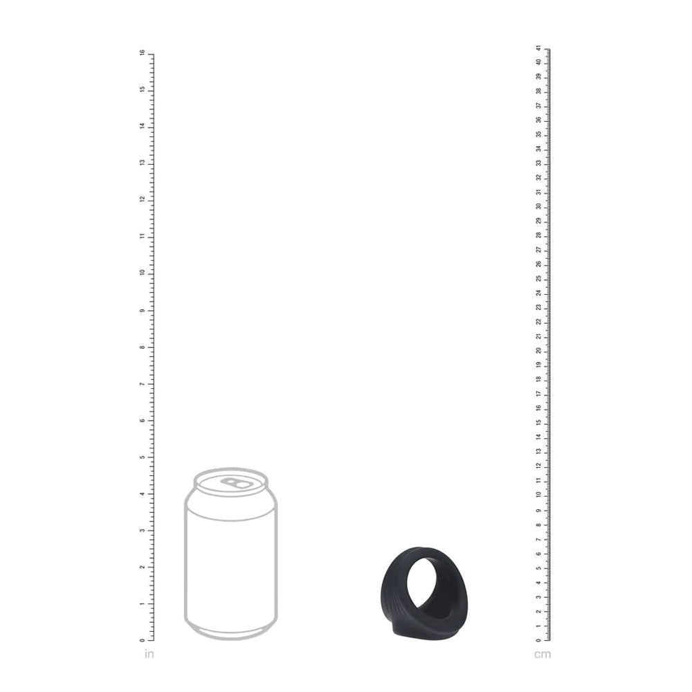 LEVELZ Silicone Cock & Ball Harness - Black - Black Cock & Ball Ring - Hush Store Sydney 