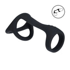 LEVELZ Tri O Silicone Shaft Cock & Ball Ring - Black Cock & Balls Ring - Hush Store Sydney 