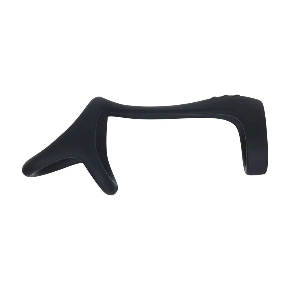 LEVELZ Tri O Silicone Shaft Cock & Ball Ring - Black Cock & Balls Ring - Hush Store Sydney 