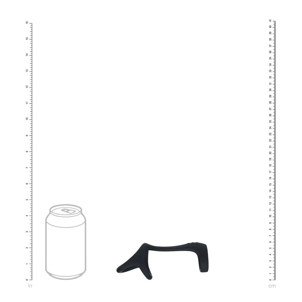 LEVELZ Tri O Silicone Shaft Cock & Ball Ring - Black Cock & Balls Ring - Hush Store Sydney 