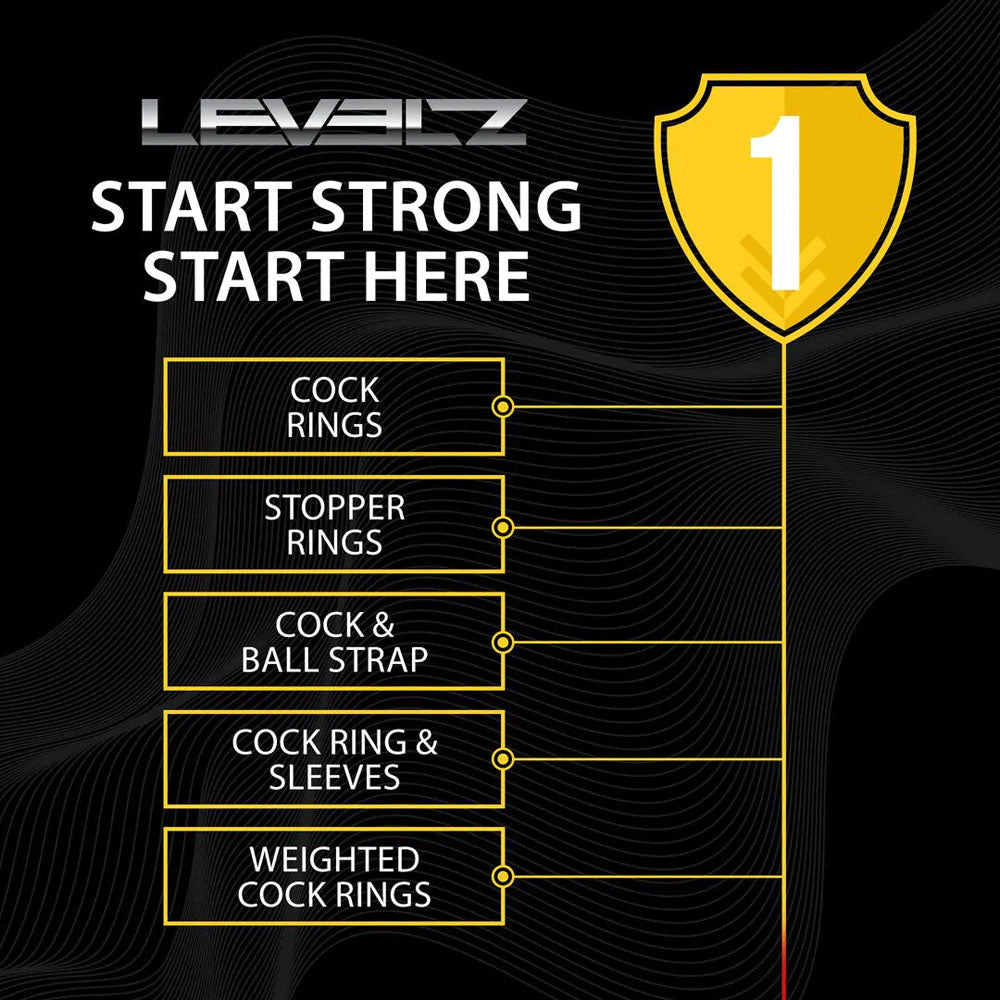 LEVELZ Tri O Silicone Shaft Cock & Ball Ring - Black Cock & Balls Ring - Hush Store Sydney 