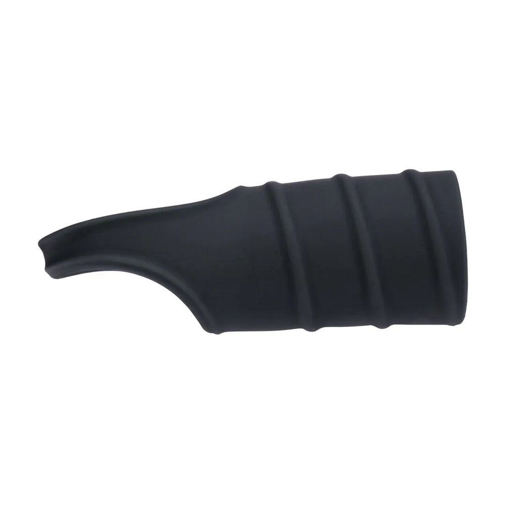 LEVELZ Silicone Cock Ring & Ribbed Sleeve - Black Cock Ring with Sleeve - Hush Store Sydney 