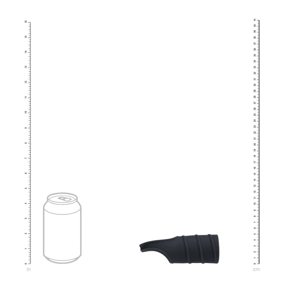 LEVELZ Silicone Cock Ring & Ribbed Sleeve - Black Cock Ring with Sleeve - Hush Store Sydney 