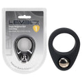 LEVELZ Single Weighted Ball Cock Ring - Black - Black Weighted Cock Ring - Hush Store Sydney 
