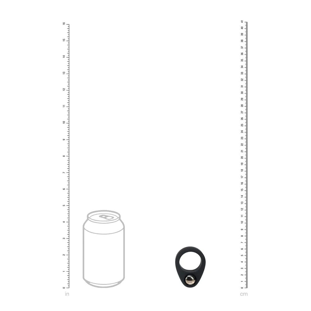 LEVELZ Single Weighted Ball Cock Ring - Black - Black Weighted Cock Ring - Hush Store Sydney 