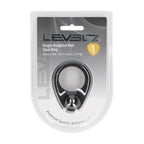 LEVELZ Single Weighted Ball Cock Ring - Black - Black Weighted Cock Ring - Hush Store Sydney 