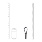 LEVELZ Wide Adjustable Silicone Lasso Cock Ring - Black Adjustable Cock Ring - Hush Store Sydney 