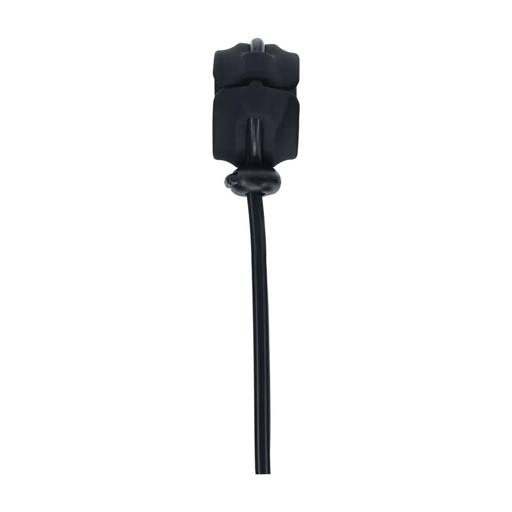 LEVELZ Wide Detachable Lasso Cock Ring - Black - Black Adjustable Cock Ring - Hush Store Sydney 